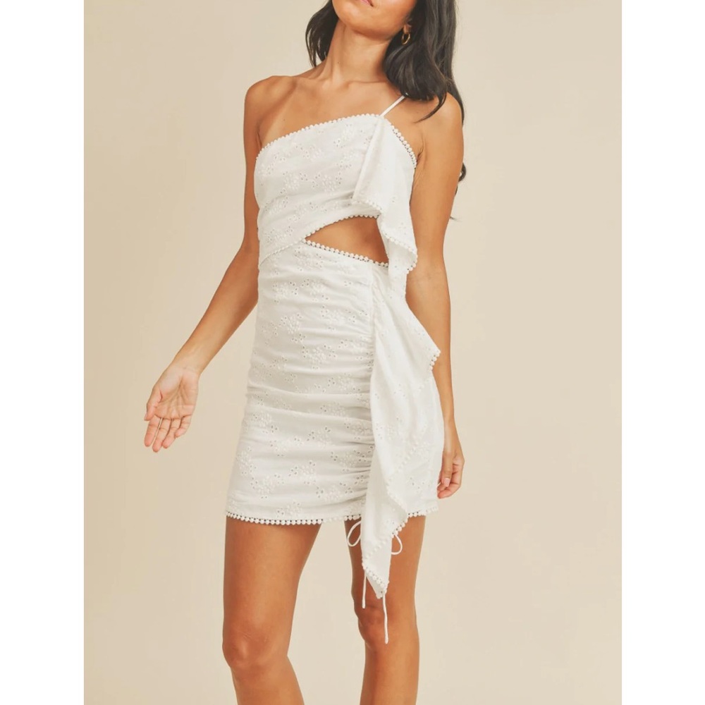 One shoulder mini dress